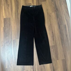 Babaton Black Velvet Trousers